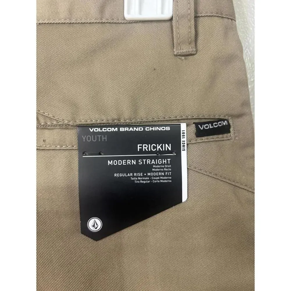 Volcom Youth Frickin Modern Straight Chino - Size 23 NWT - Picture 2 of 7